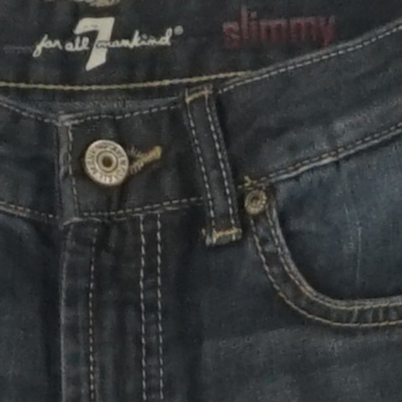 7 For all Mankind NWT slimmy blue jeans 12 - Picture 3 of 4